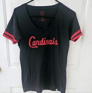 47 Brand Cardinals Tee in Navy & Red